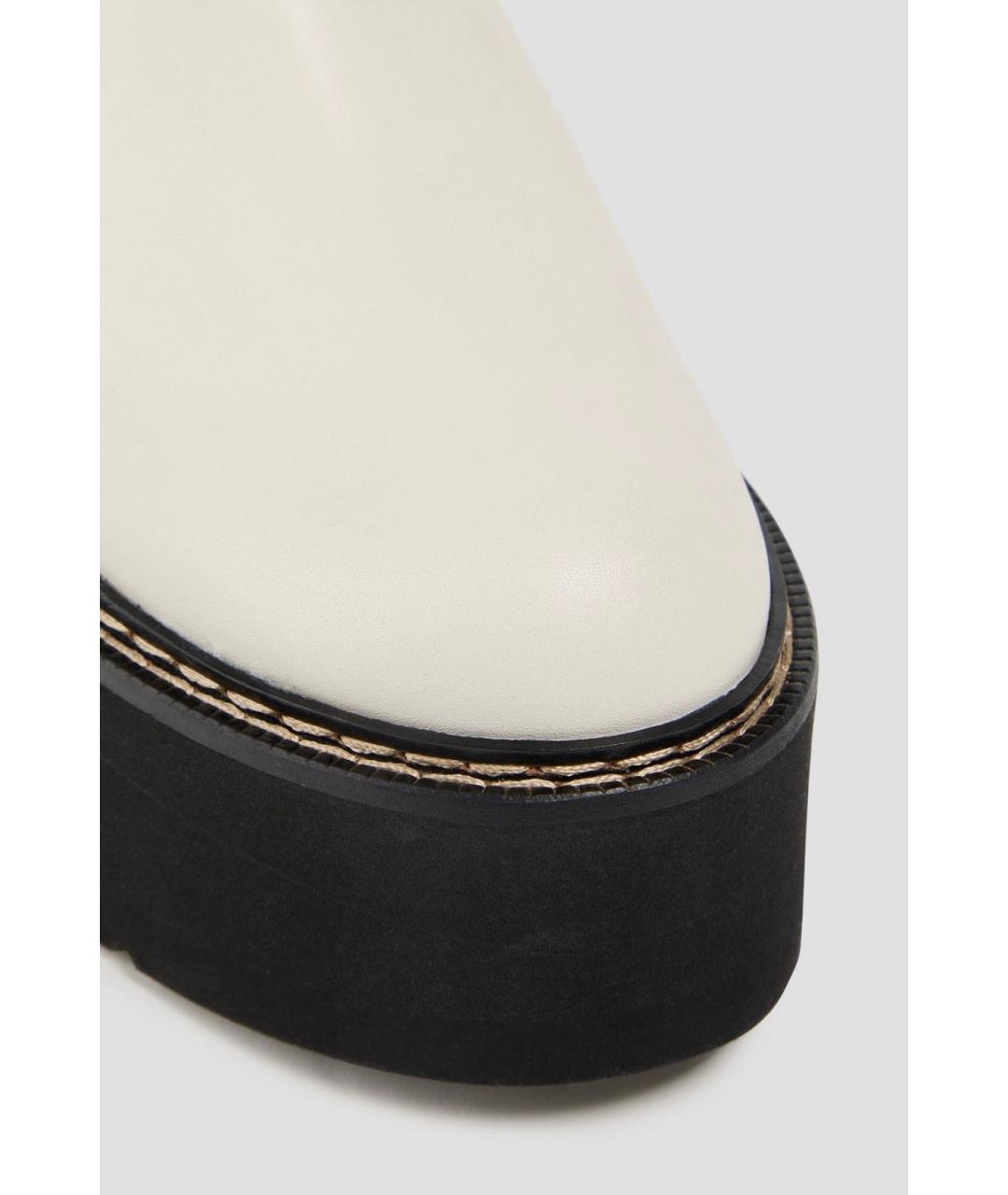 PARIS TEXAS Белые кожаные ботинки, фото 4