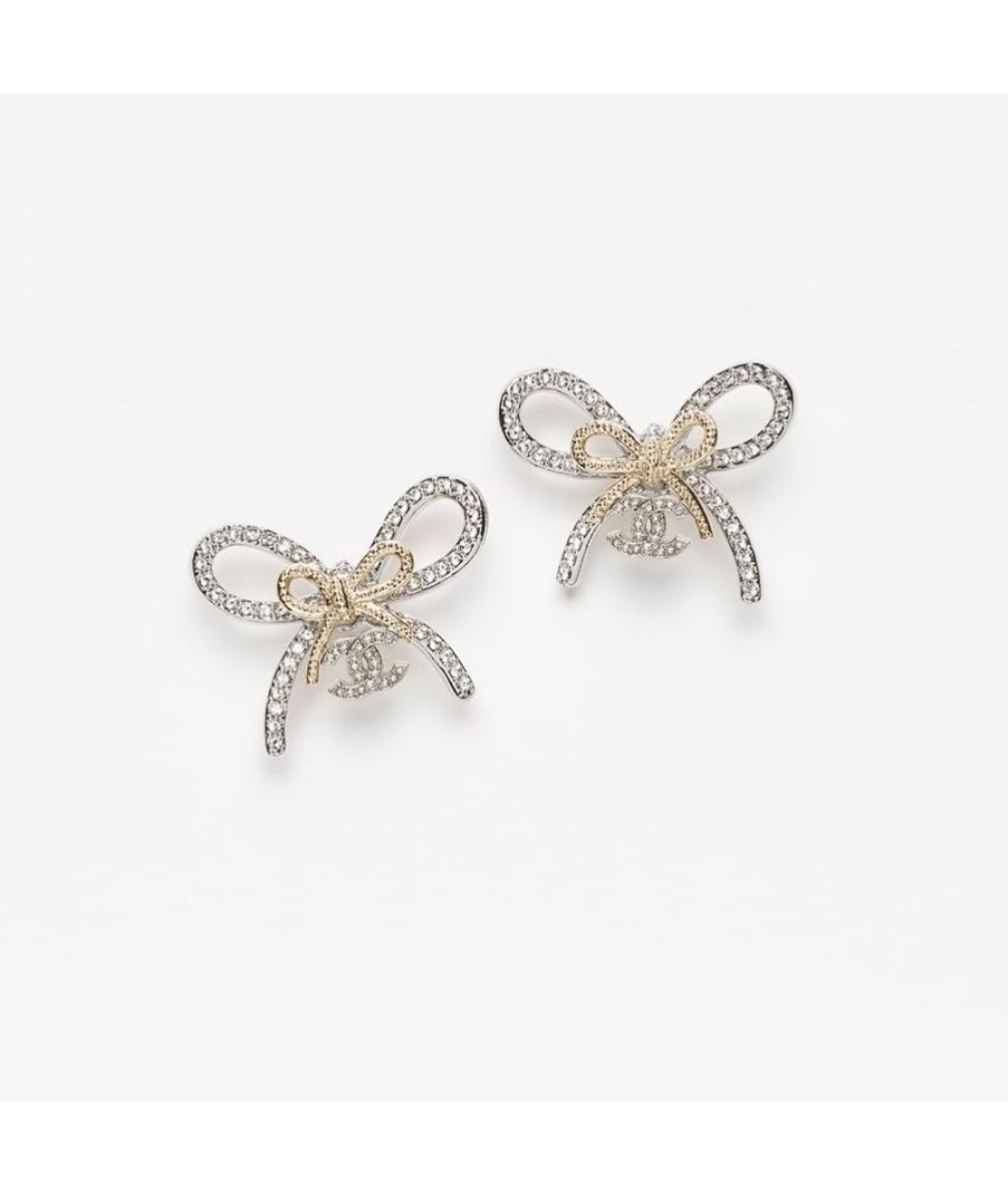 CHANEL Серебряные металлические серьги, фото 4