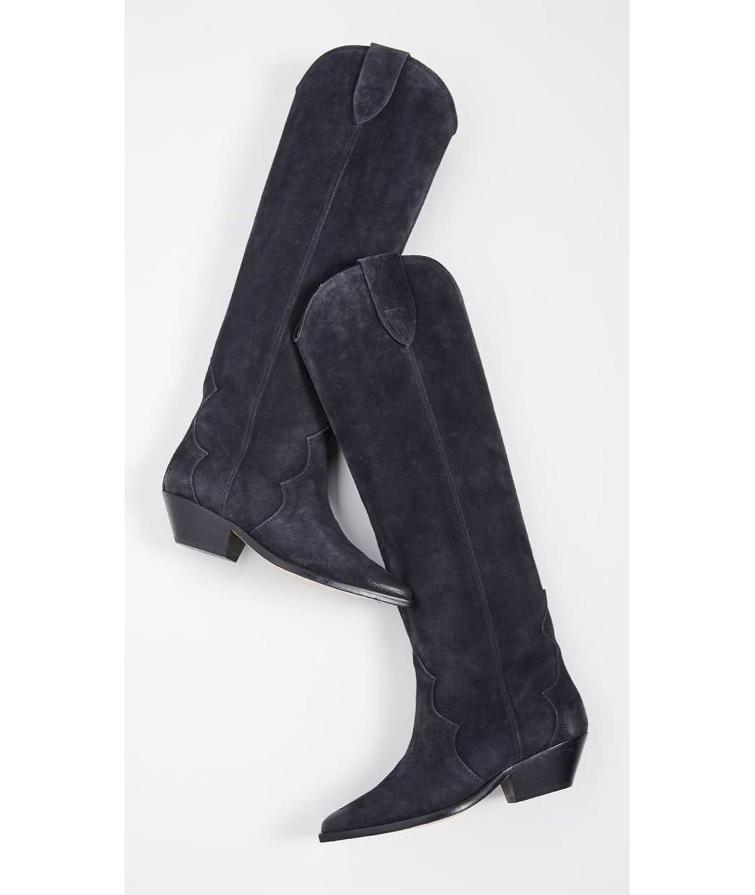 ISABEL MARANT Черные замшевые сапоги, фото 5