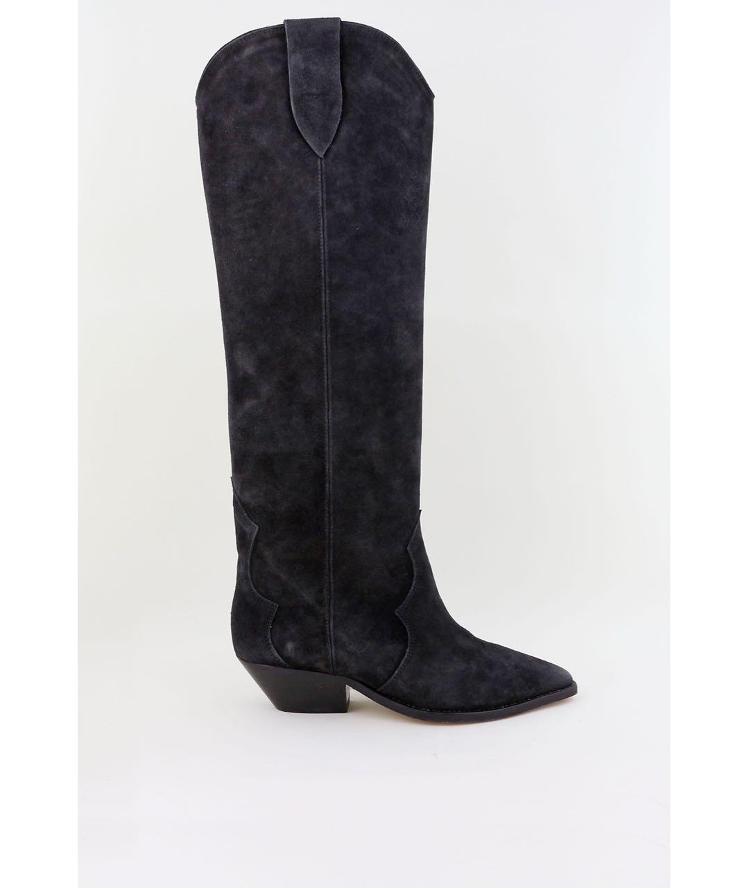 ISABEL MARANT Черные замшевые сапоги, фото 6