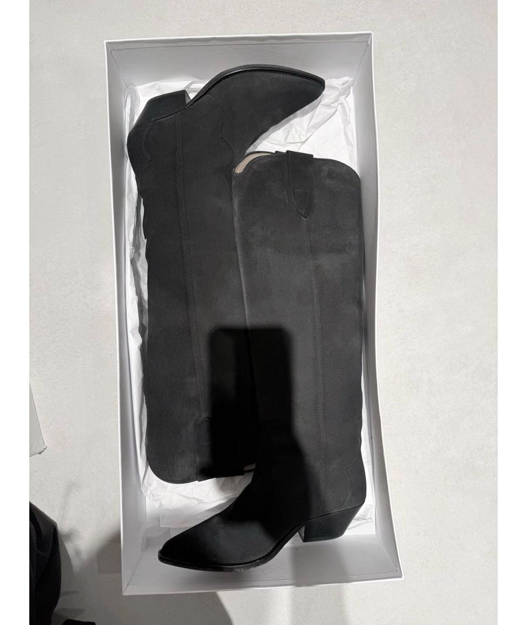 ISABEL MARANT Черные замшевые сапоги, фото 7