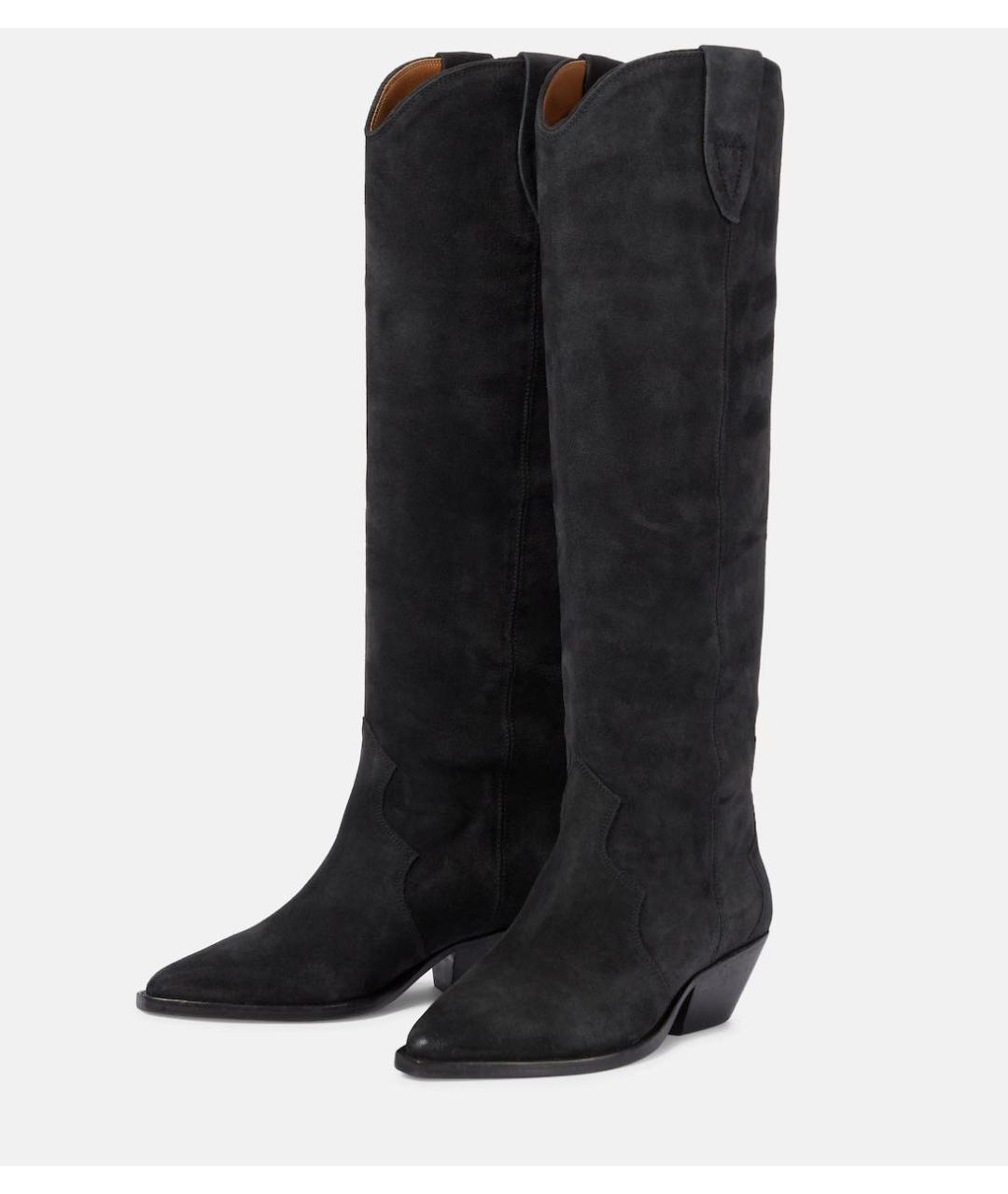 ISABEL MARANT Черные замшевые сапоги, фото 2