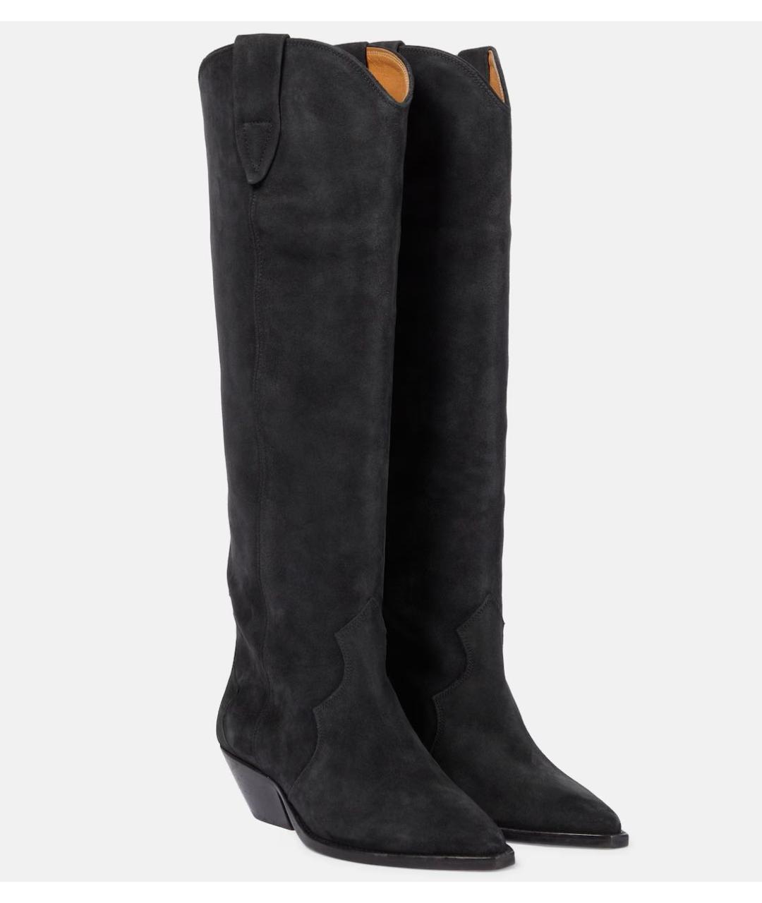 ISABEL MARANT Черные замшевые сапоги, фото 3