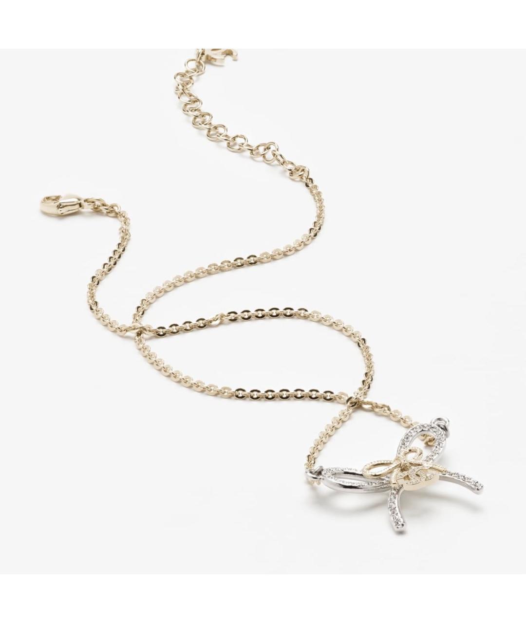 CHANEL Золотая металлическая подвеска, фото 2