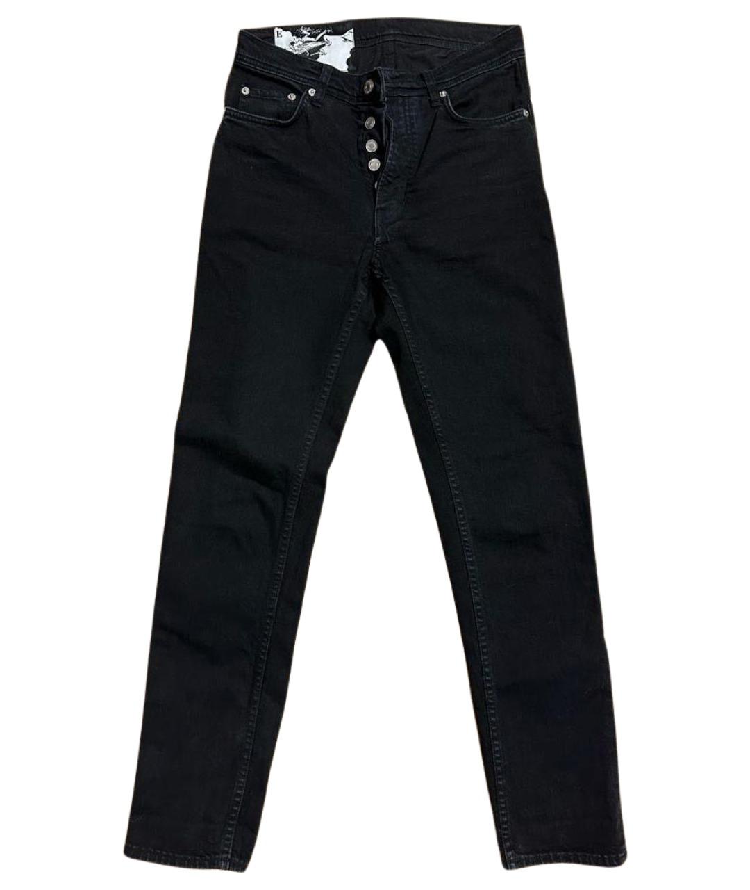 Enfants Riches Déprimés Черные хлопко-эластановые прямые джинсы, фото 1