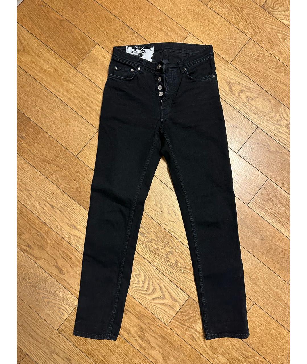 Enfants Riches Déprimés Черные хлопко-эластановые прямые джинсы, фото 2