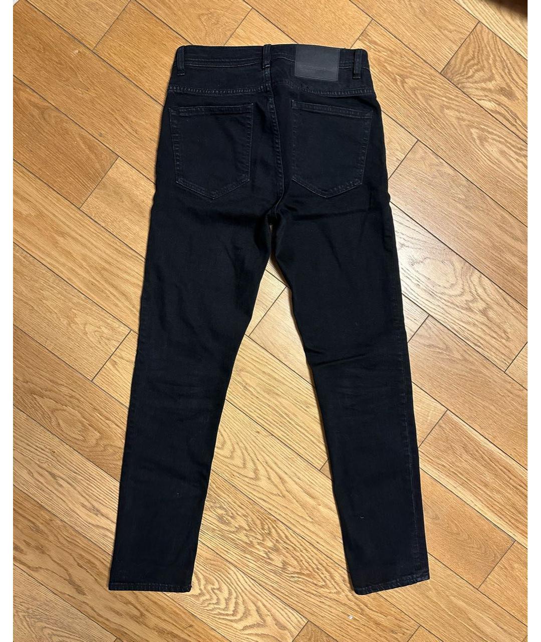 Enfants Riches Déprimés Черные хлопко-эластановые прямые джинсы, фото 5