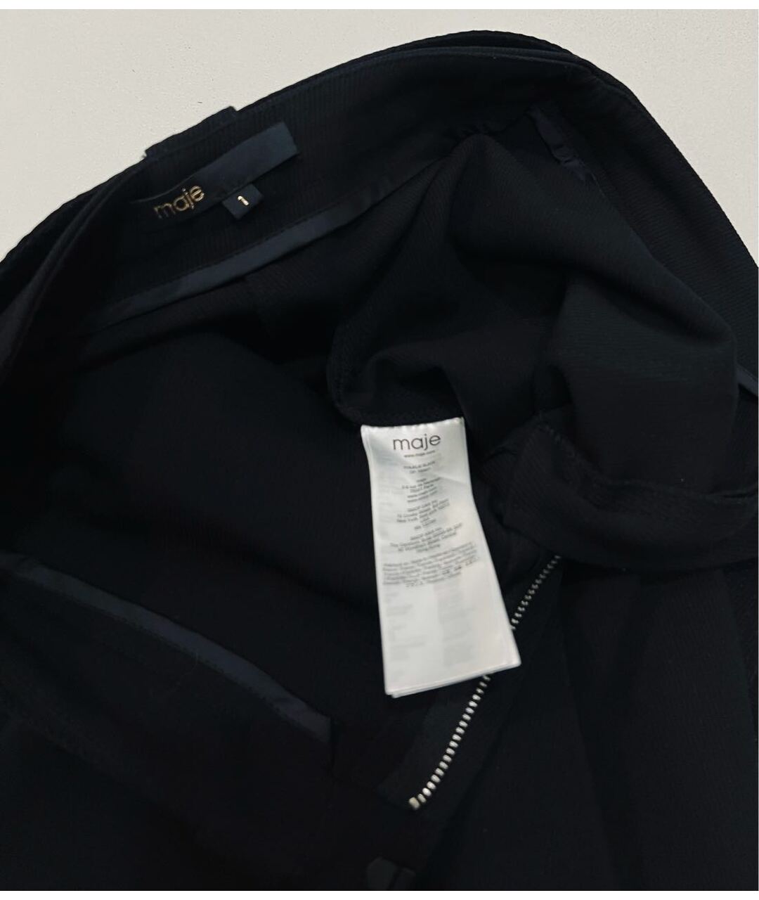 MAJE Черная вискозная юбка мини, фото 8