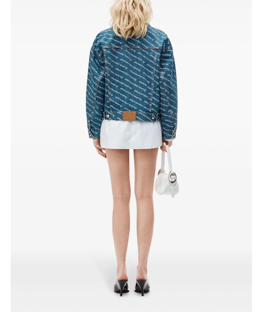 ALEXANDER WANG Синий деним жакет/пиджак, фото 2