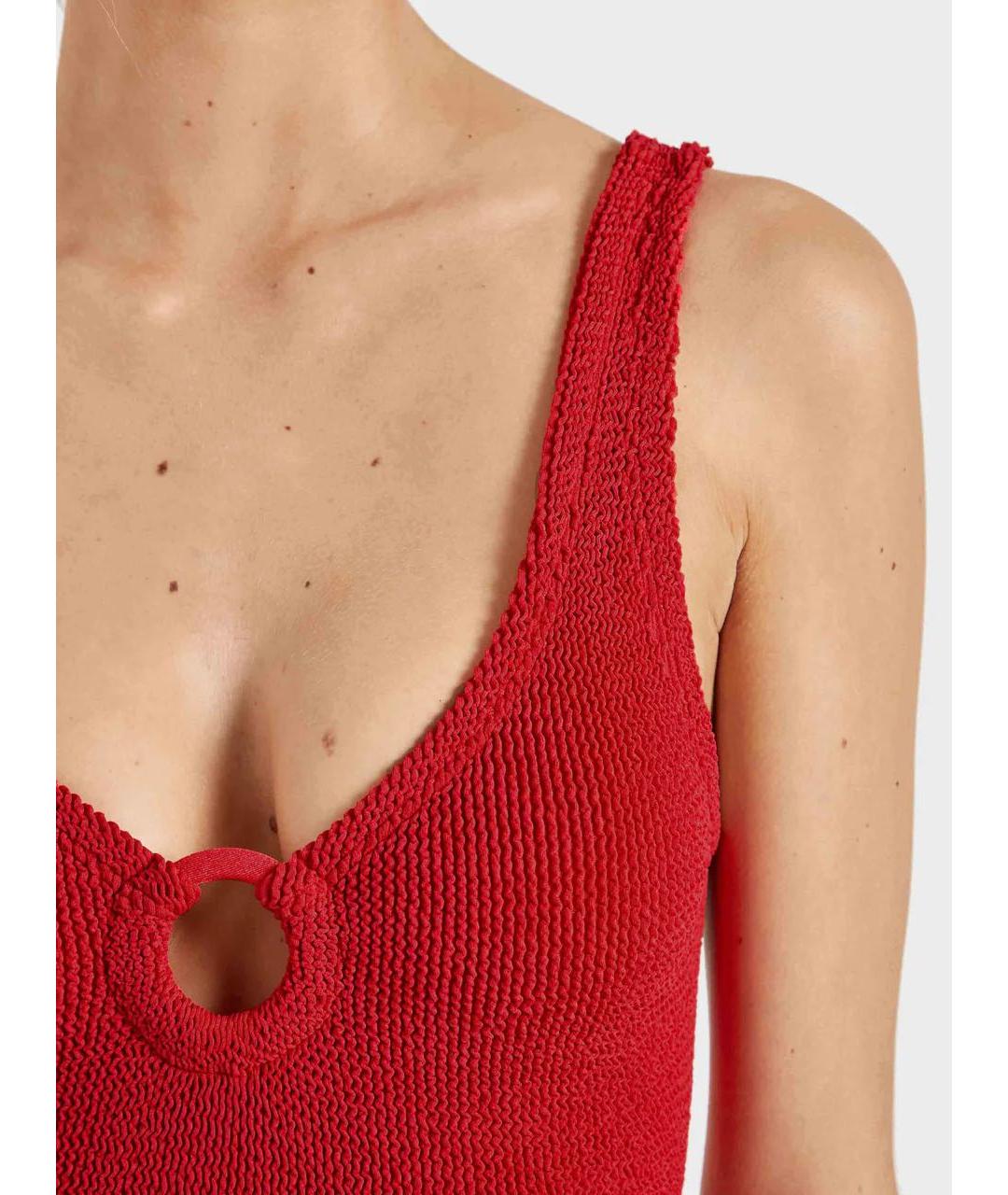 HUNZA G Красный купальник, фото 3