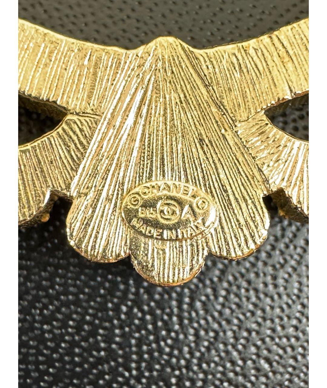 CHANEL Золотая металлическая булавка / брошь, фото 6