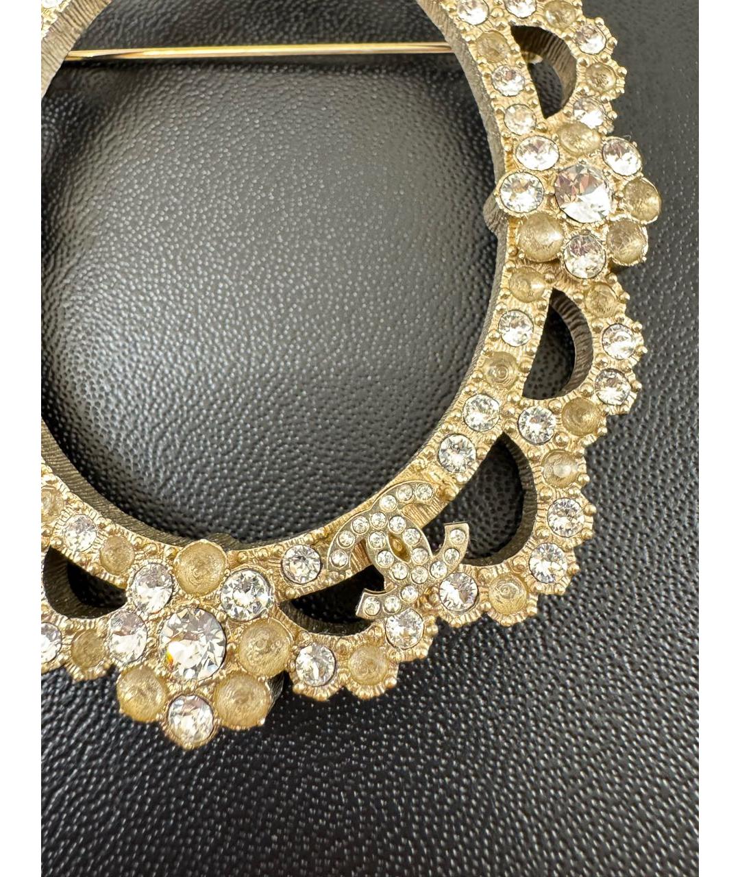 CHANEL Золотая металлическая булавка / брошь, фото 3