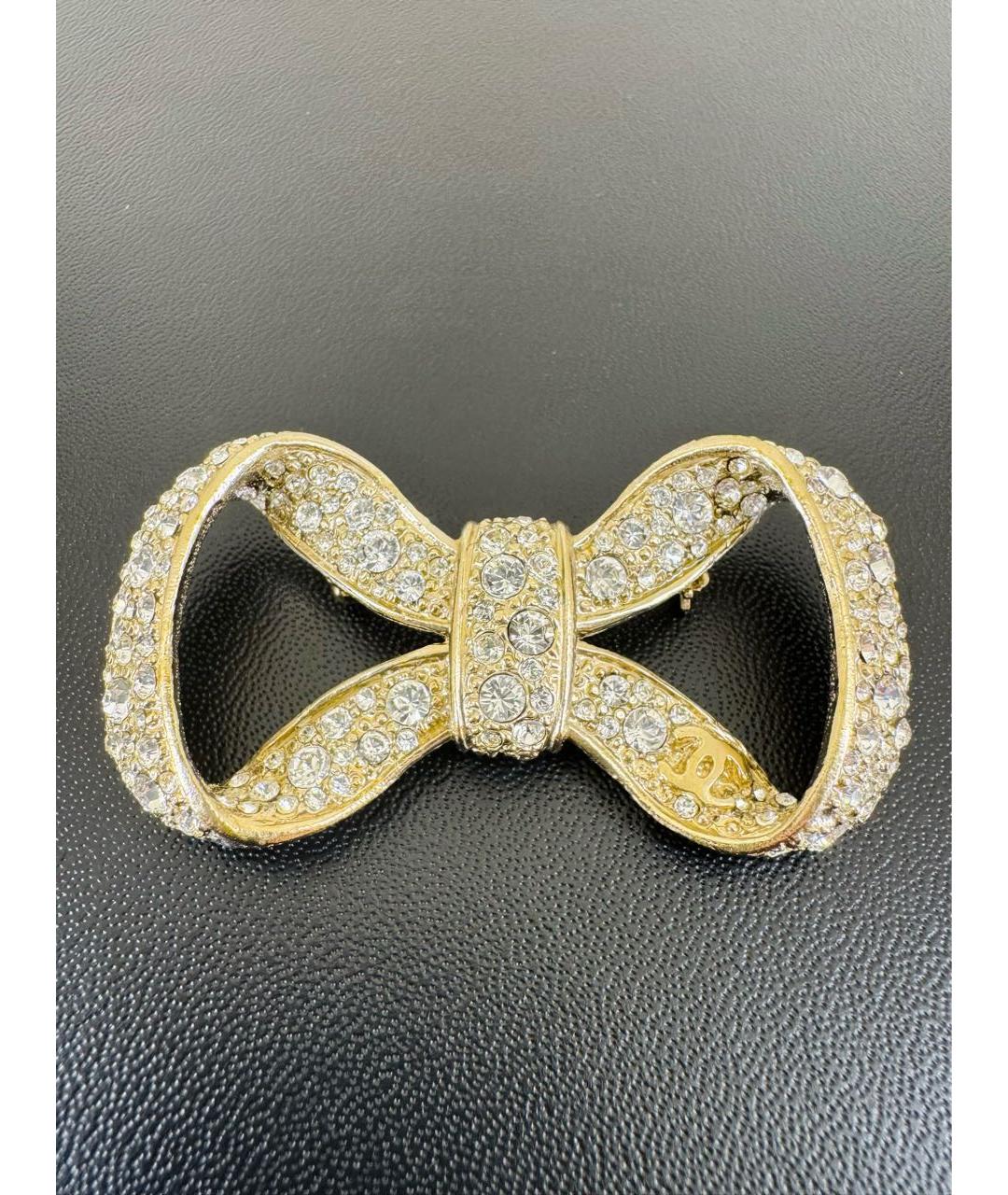 CHANEL Золотая металлическая булавка / брошь, фото 8