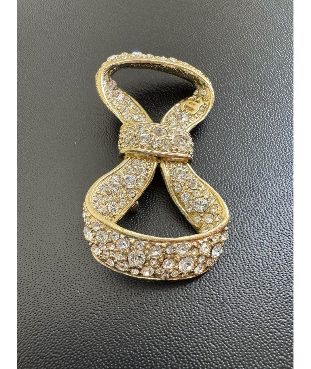 CHANEL Золотая металлическая булавка / брошь, фото 4