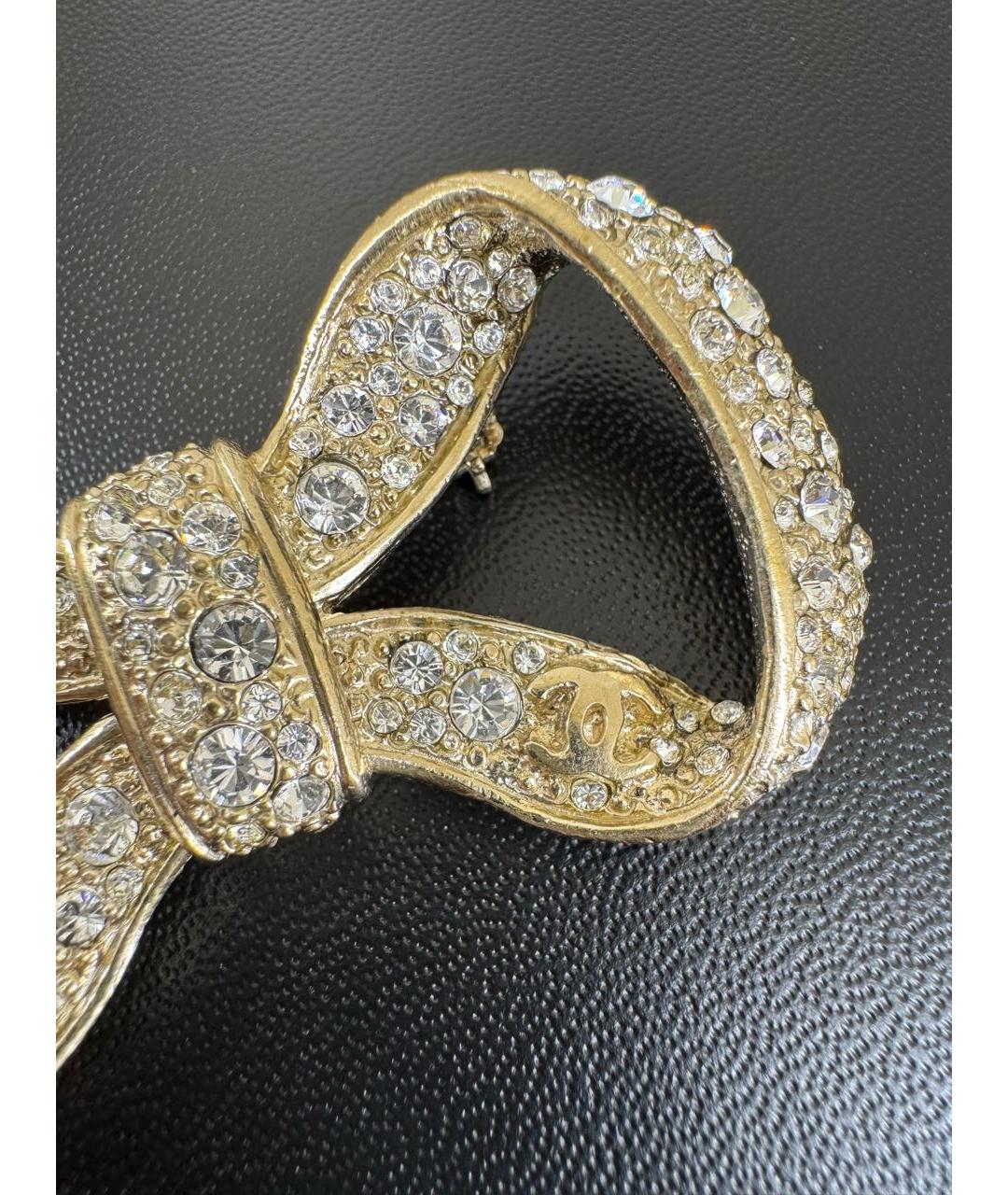 CHANEL Золотая металлическая булавка / брошь, фото 3