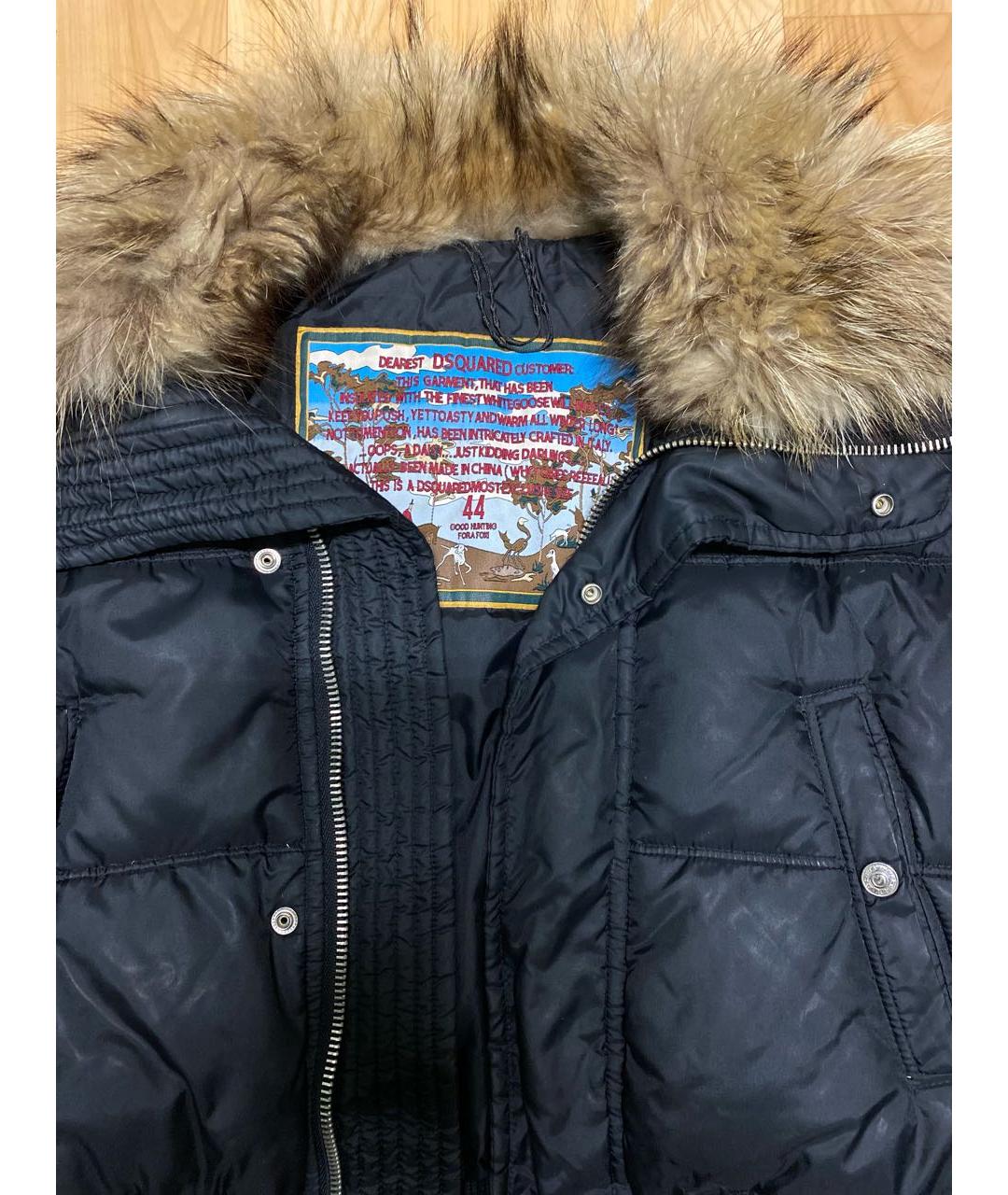 DSQUARED2 Черный полиамидовый пуховик, фото 3