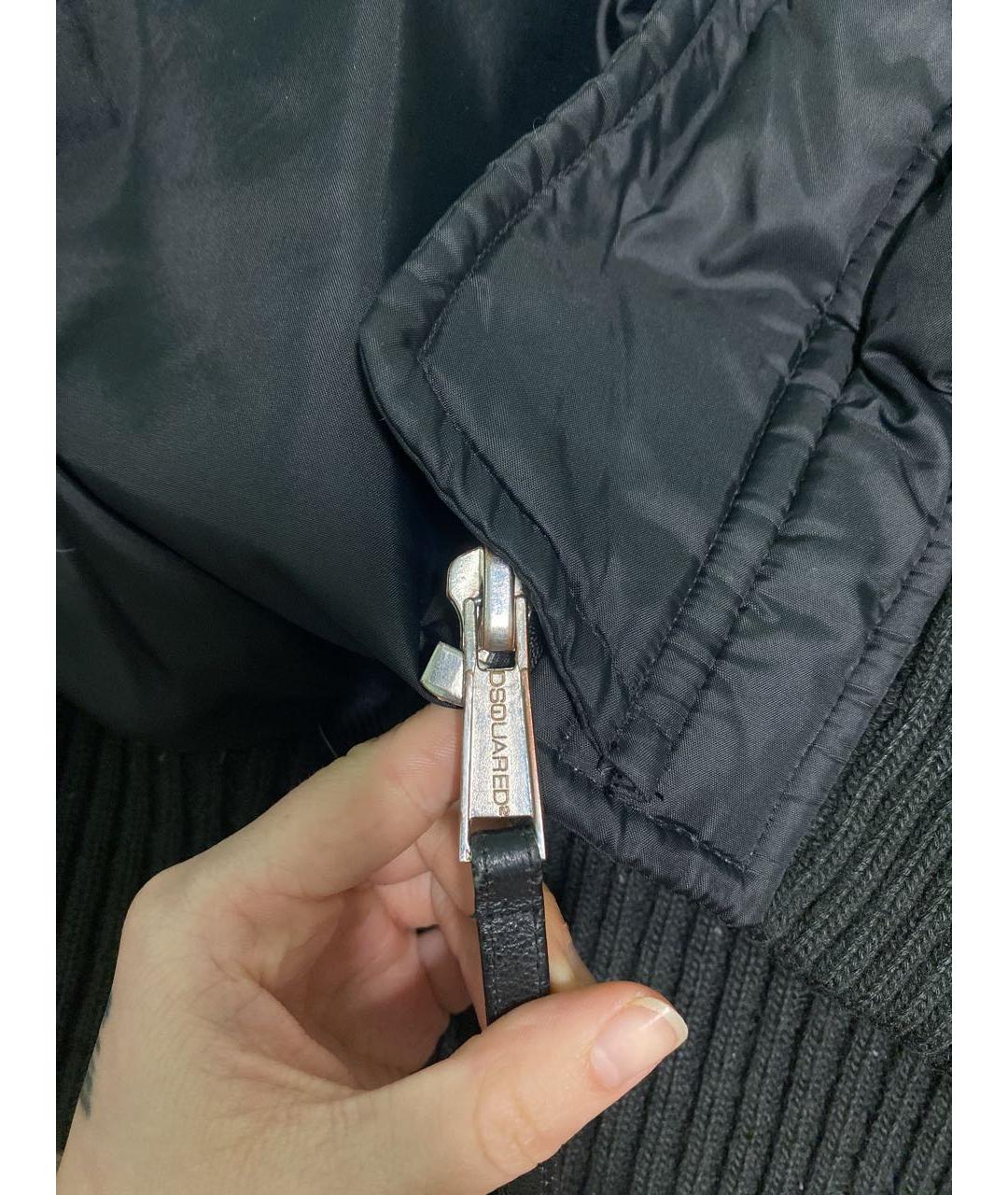 DSQUARED2 Черный полиамидовый пуховик, фото 6