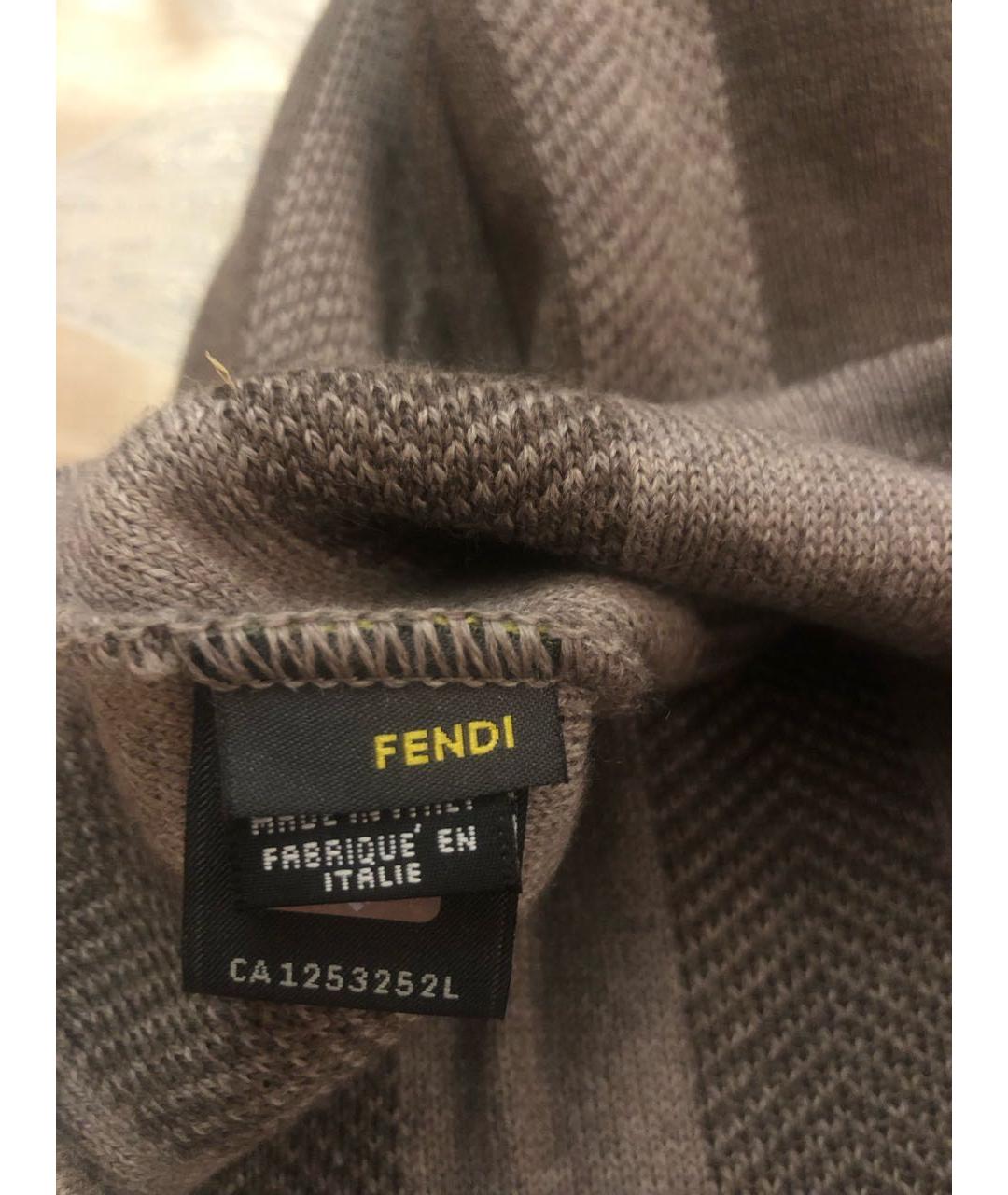 FENDI Коричневая шерстяная шапка, фото 8
