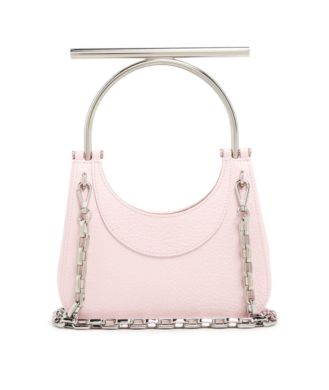 ALEXANDER MCQUEEN Розовая кожаная сумка с короткими ручками, фото 6