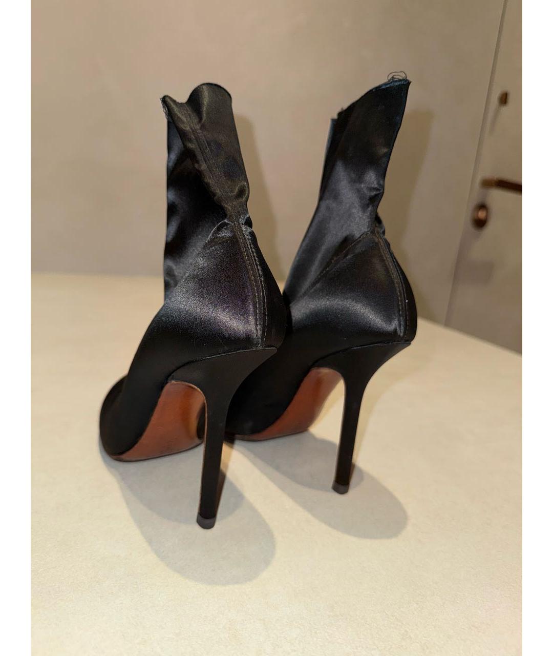 VETEMENTS Черные текстильные ботильоны, фото 7