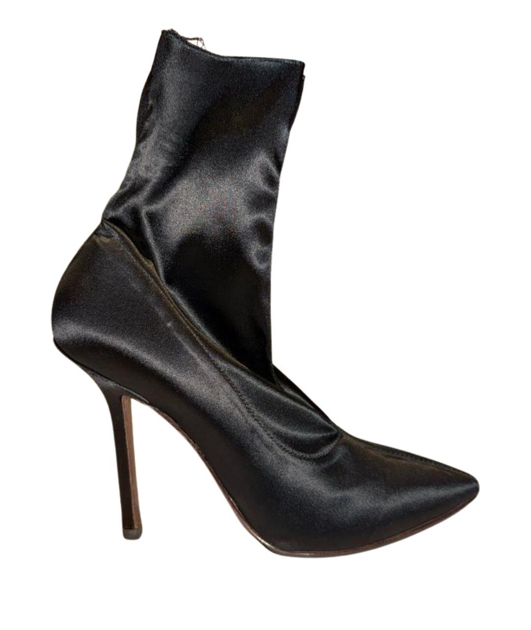 VETEMENTS Черные текстильные ботильоны, фото 1