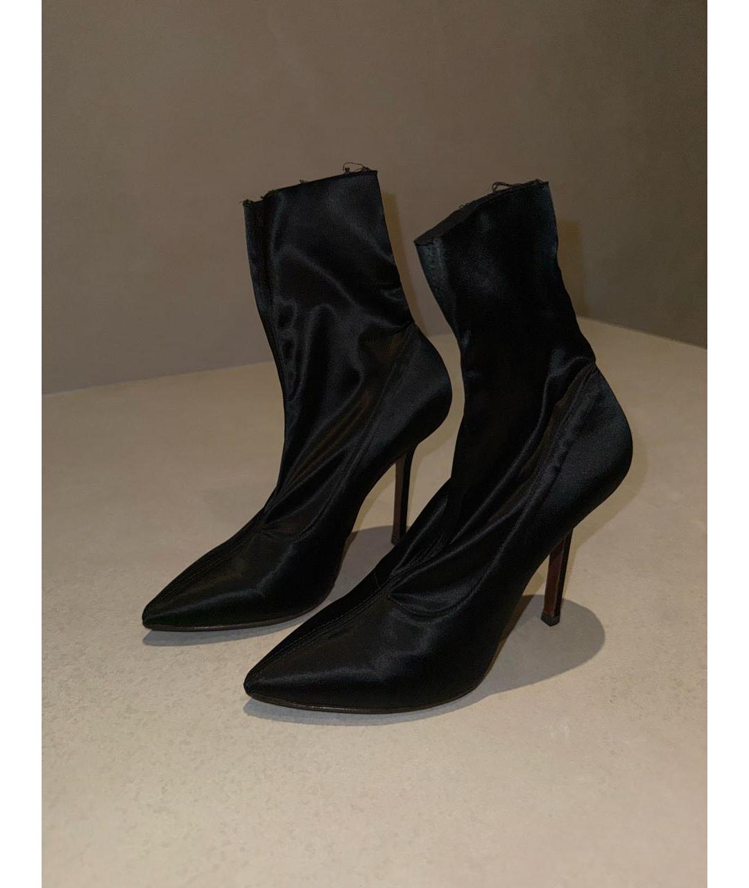 VETEMENTS Черные текстильные ботильоны, фото 8