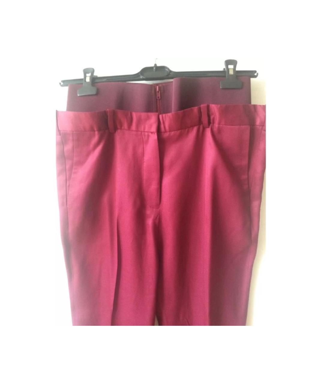 ACNE STUDIOS Бордовый шерстяной костюм с брюками, фото 5