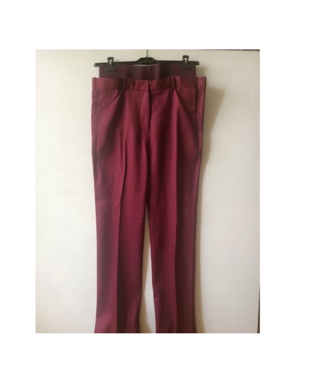 ACNE STUDIOS Бордовый шерстяной костюм с брюками, фото 4