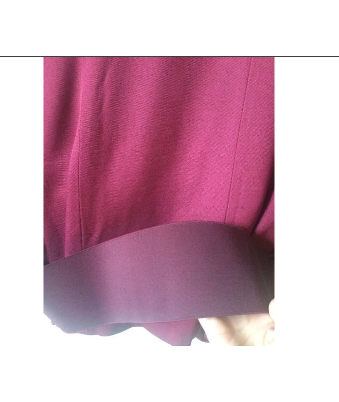 ACNE STUDIOS Бордовый шерстяной костюм с брюками, фото 7