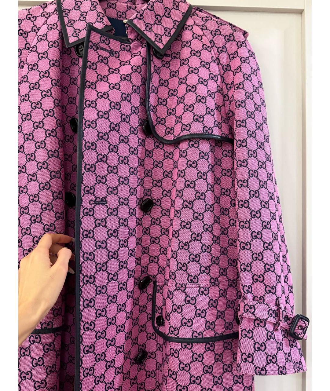 GUCCI Розовое хлопковое пальто, фото 4