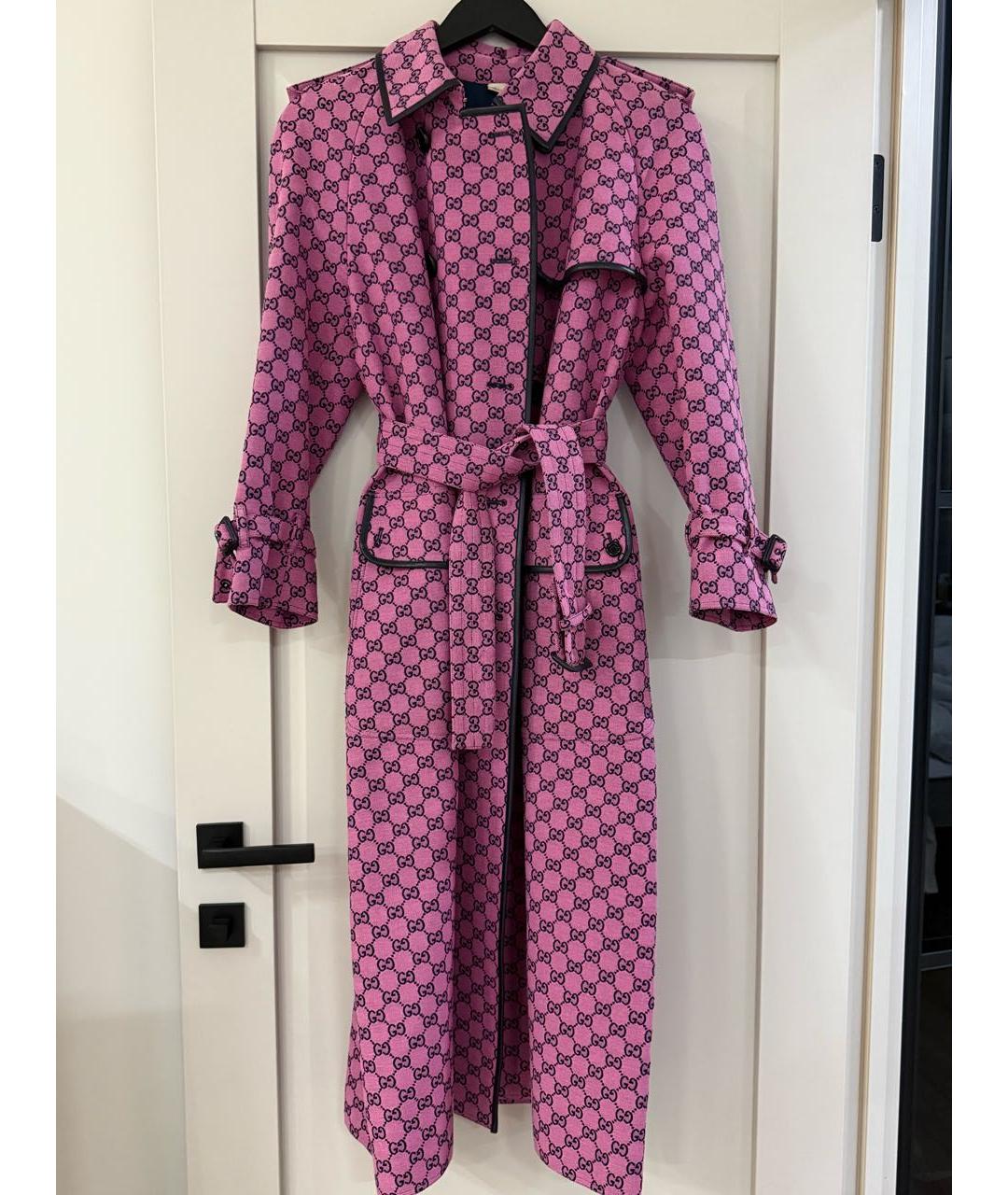 GUCCI Розовое хлопковое пальто, фото 7