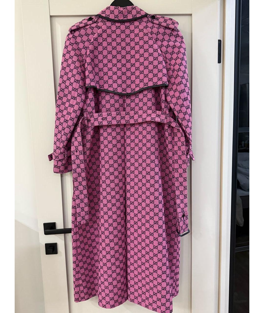 GUCCI Розовое хлопковое пальто, фото 2
