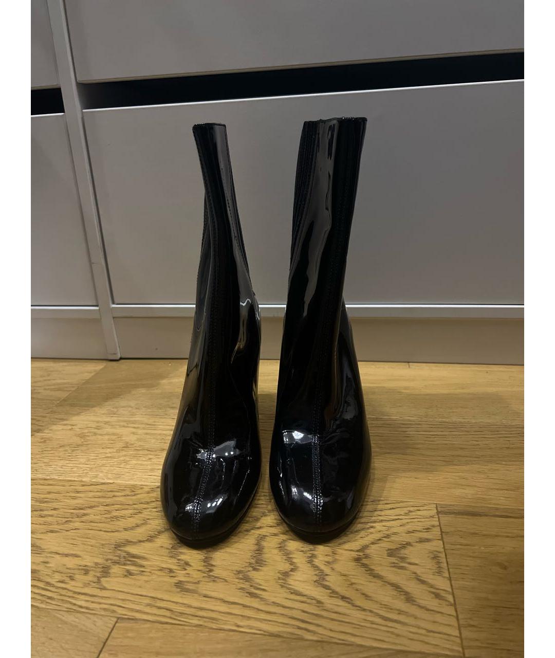 ASH Черные полусапоги из лакированной кожи, фото 2