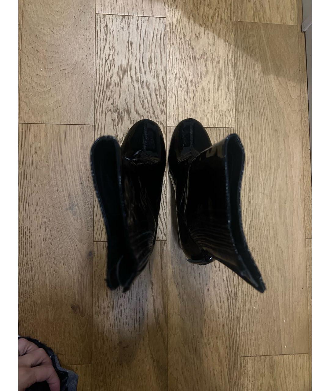 ASH Черные полусапоги из лакированной кожи, фото 3