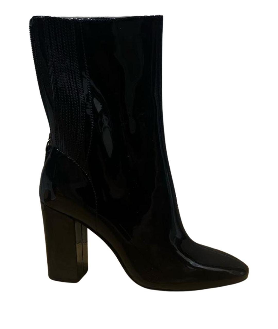 ASH Черные полусапоги из лакированной кожи, фото 1