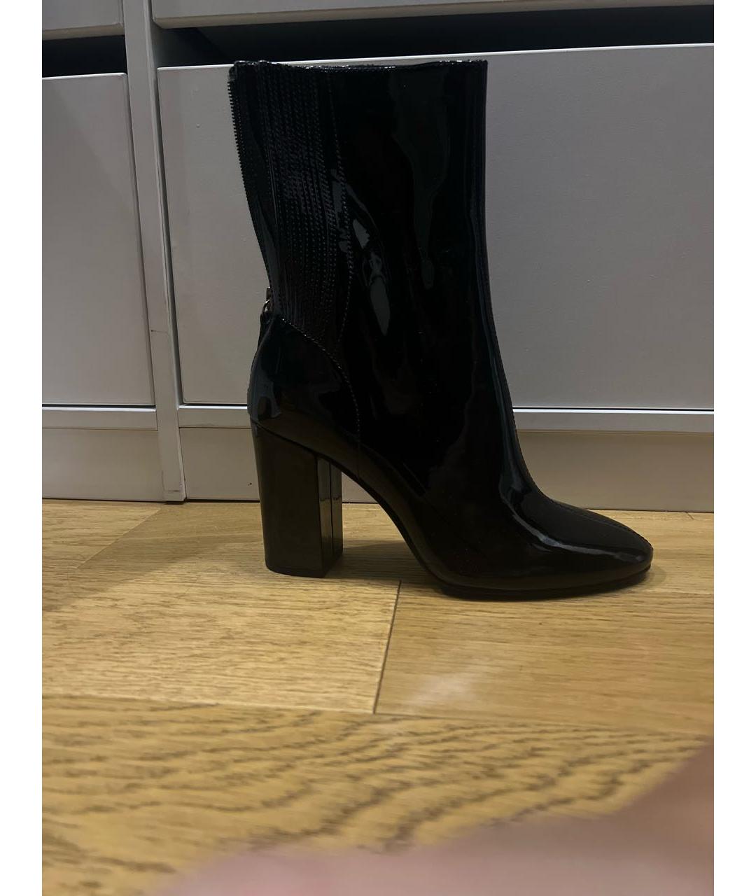 ASH Черные полусапоги из лакированной кожи, фото 9