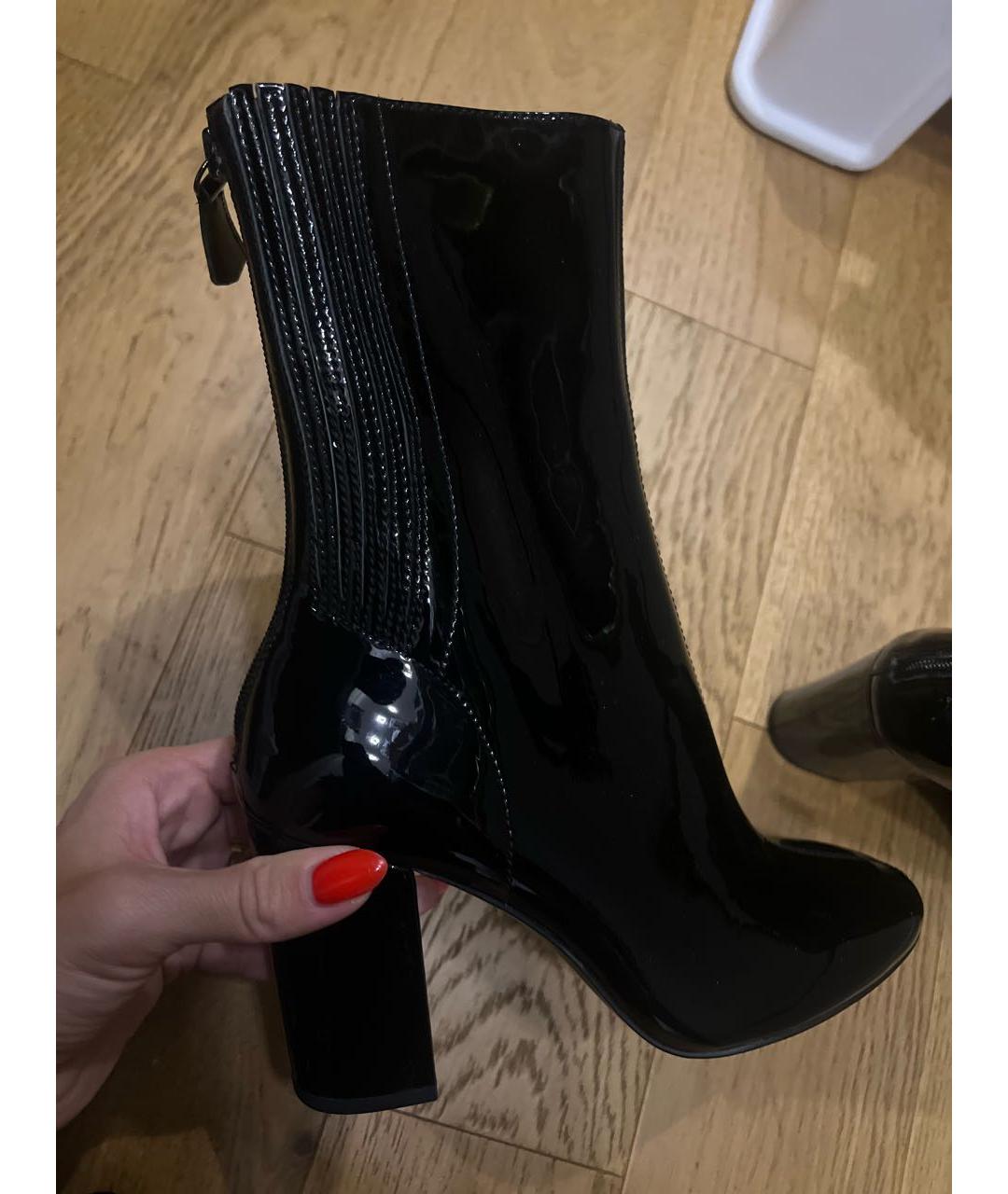 ASH Черные полусапоги из лакированной кожи, фото 5