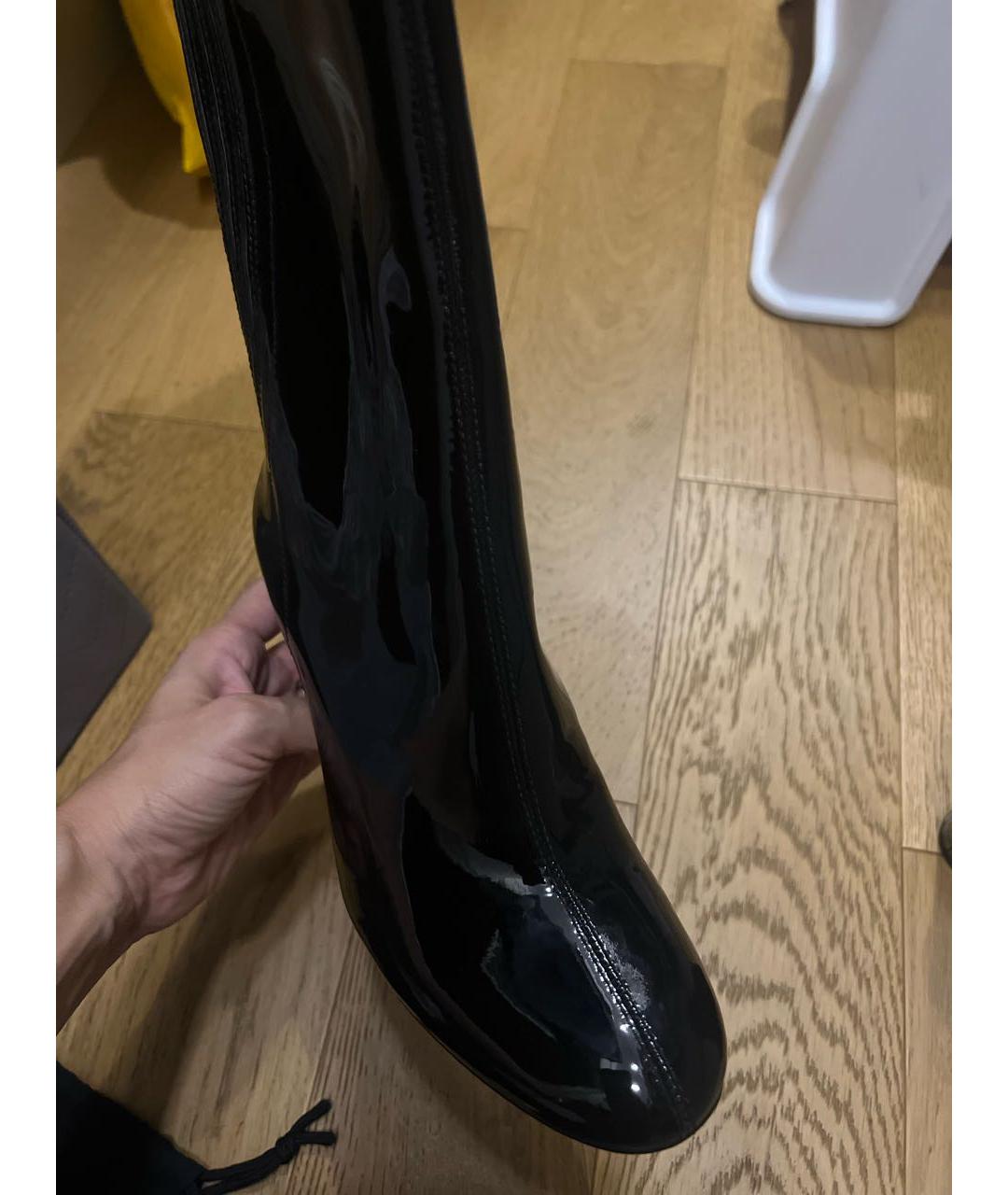 ASH Черные полусапоги из лакированной кожи, фото 8