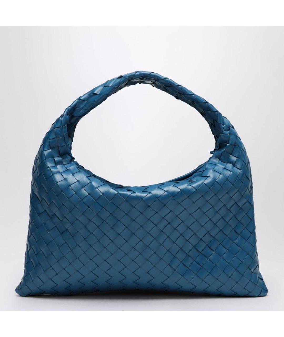 BOTTEGA VENETA Синяя кожаная сумка тоут, фото 3