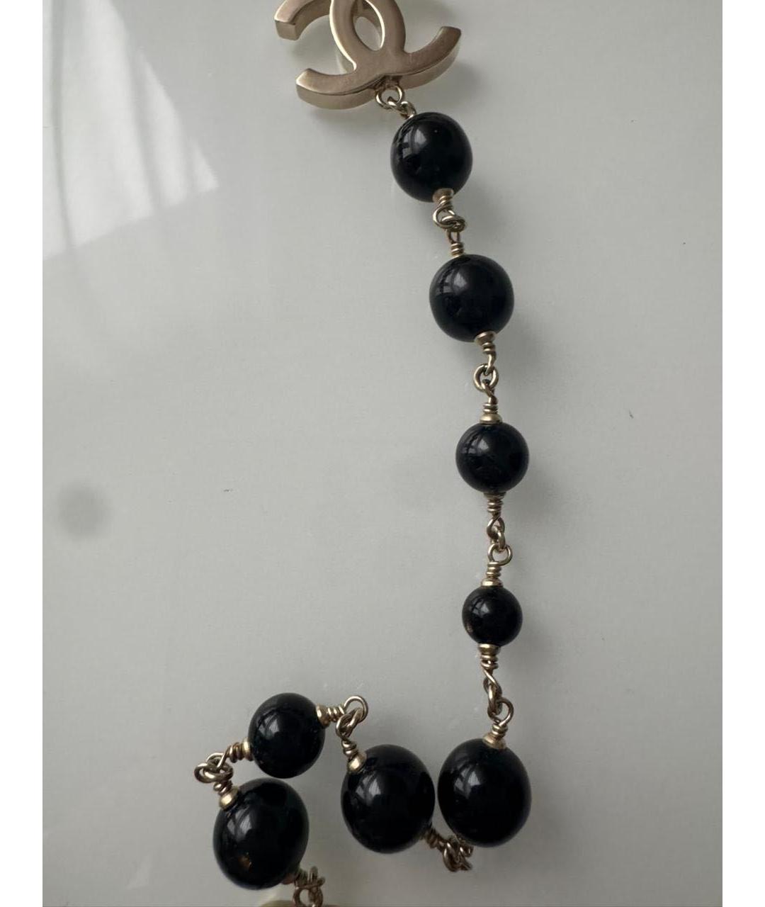 CHANEL Черное металлическое колье, фото 2