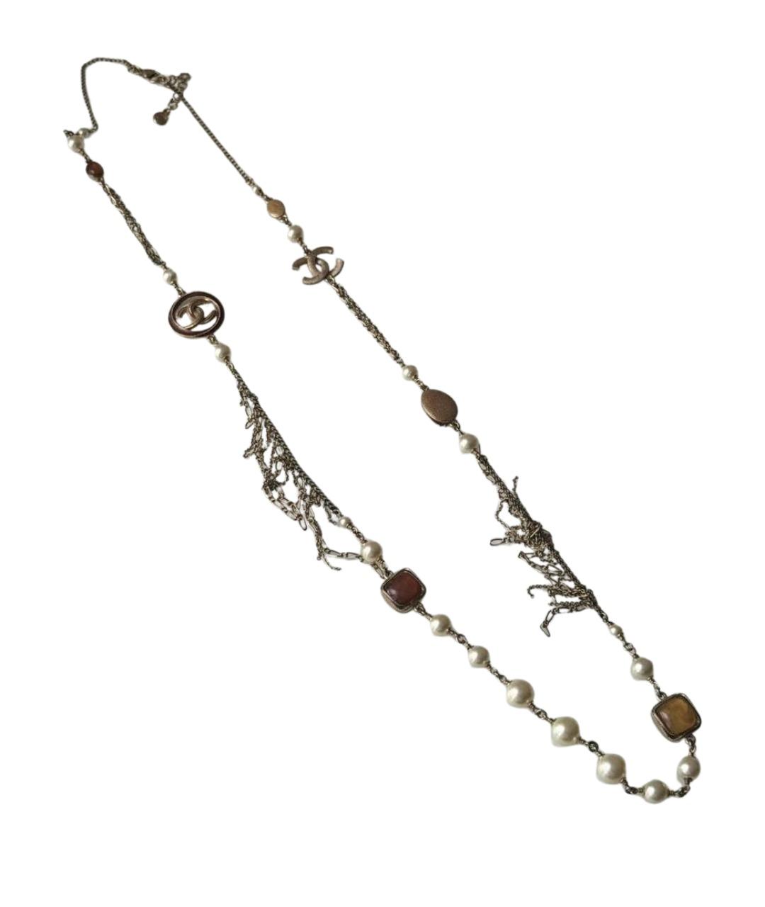 CHANEL Золотое металлическое колье, фото 1