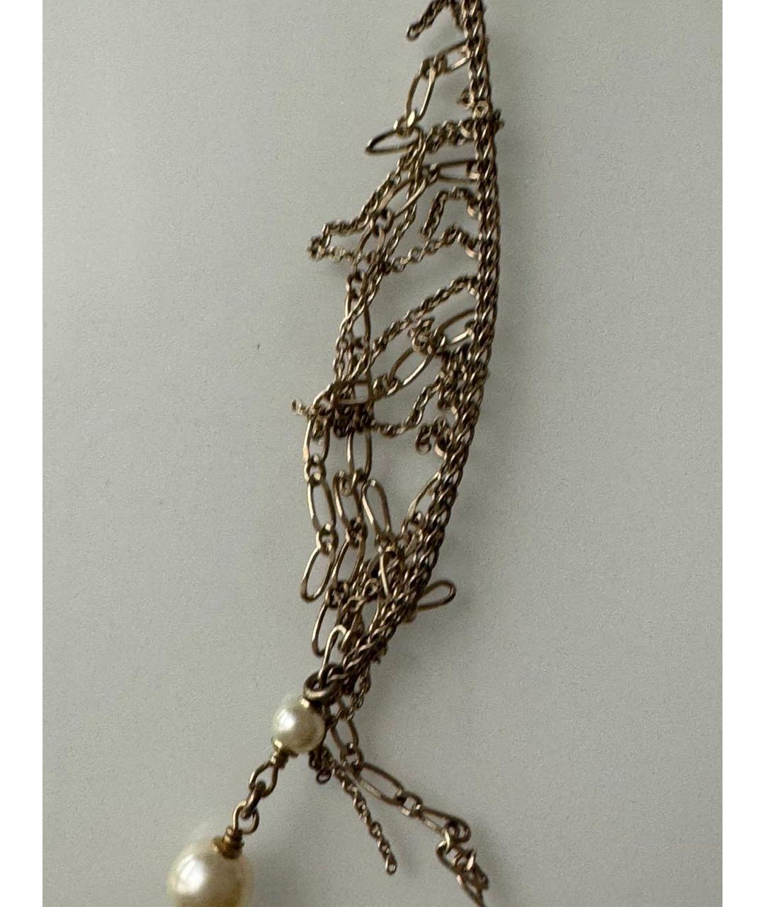 CHANEL Золотое металлическое колье, фото 5