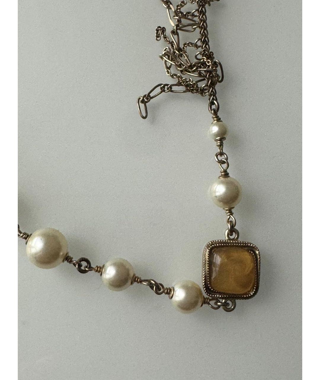 CHANEL Золотое металлическое колье, фото 6