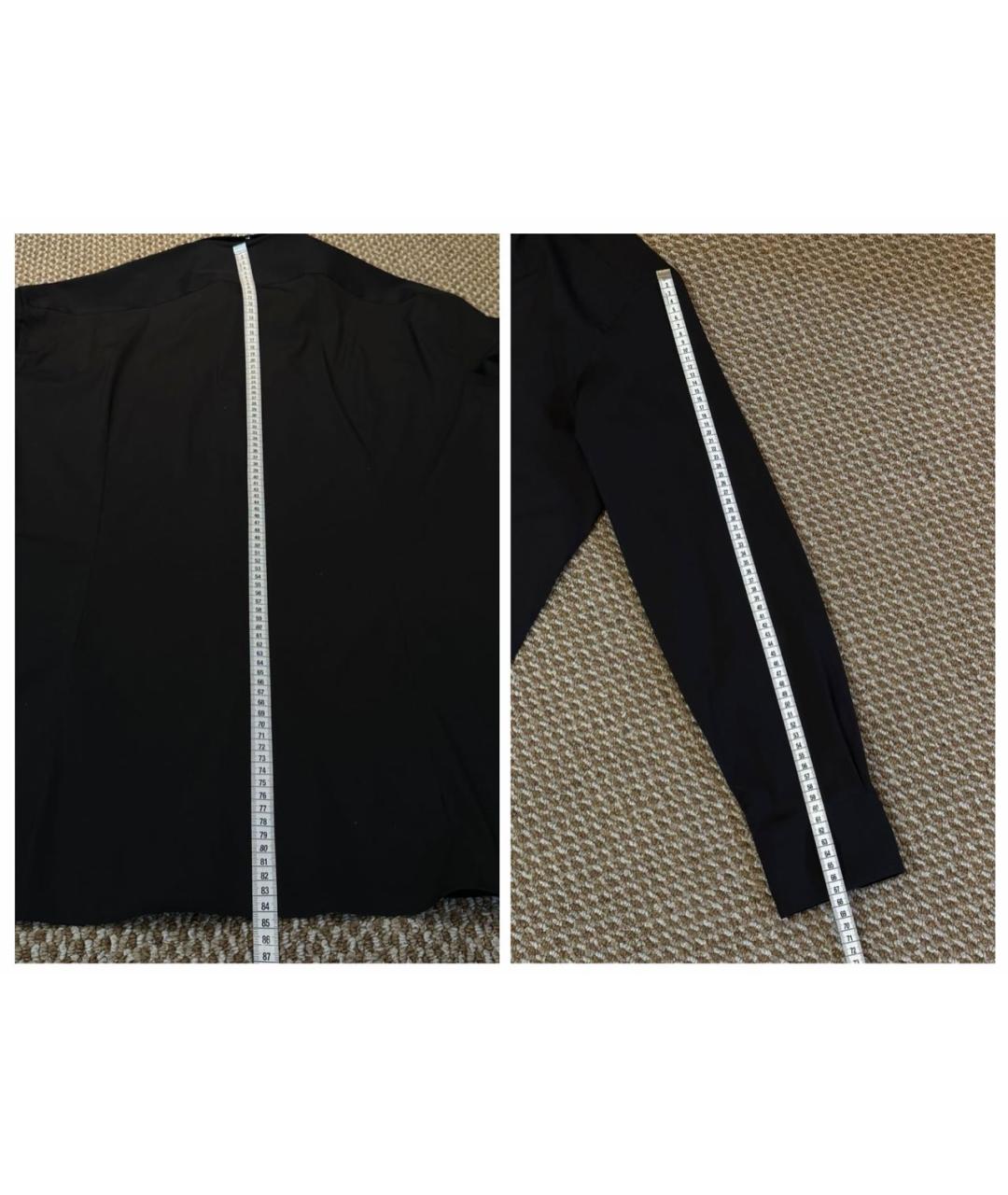 ZILLI Черная хлопковая классическая рубашка, фото 8