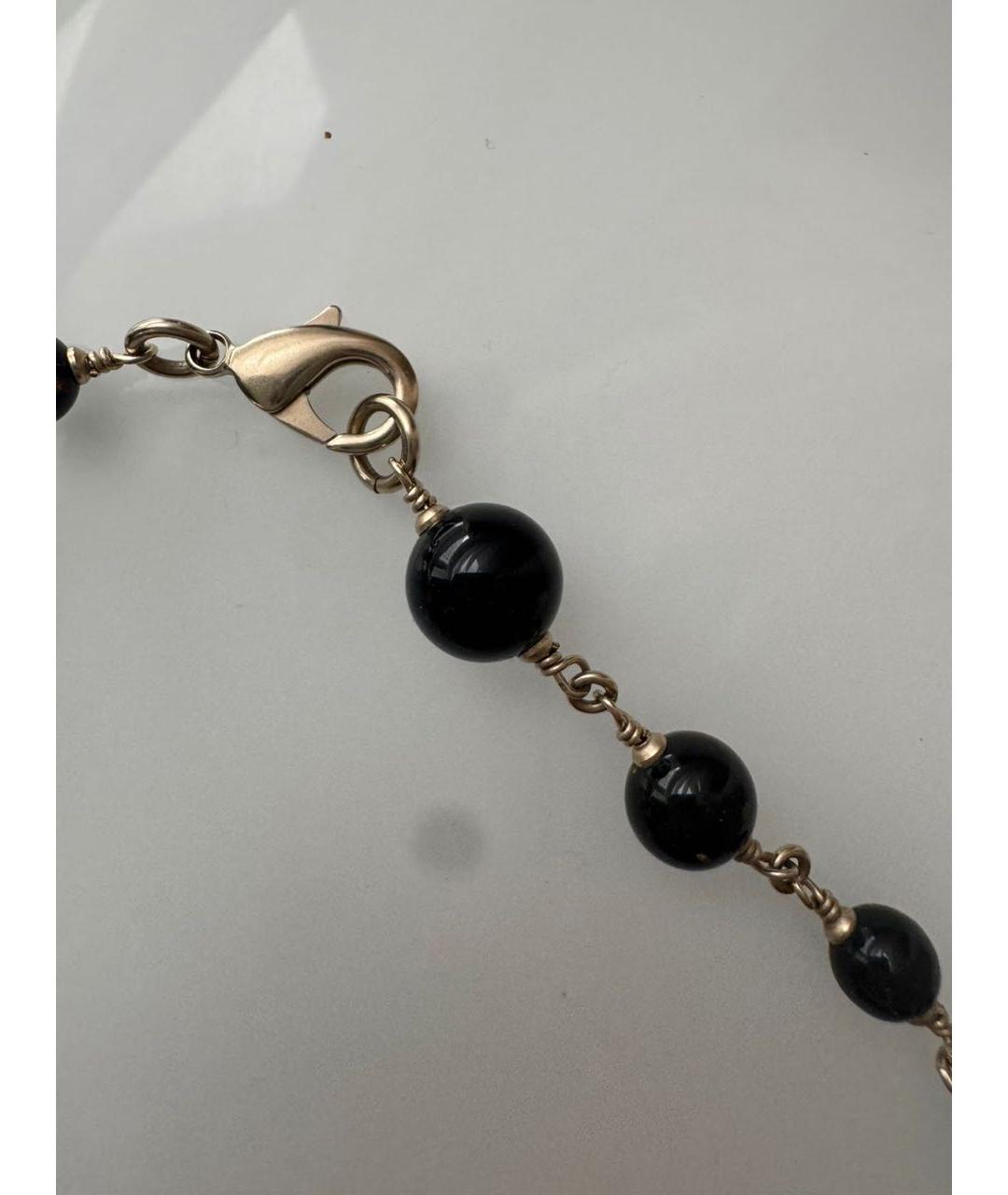 CHANEL Черное металлическое колье, фото 6