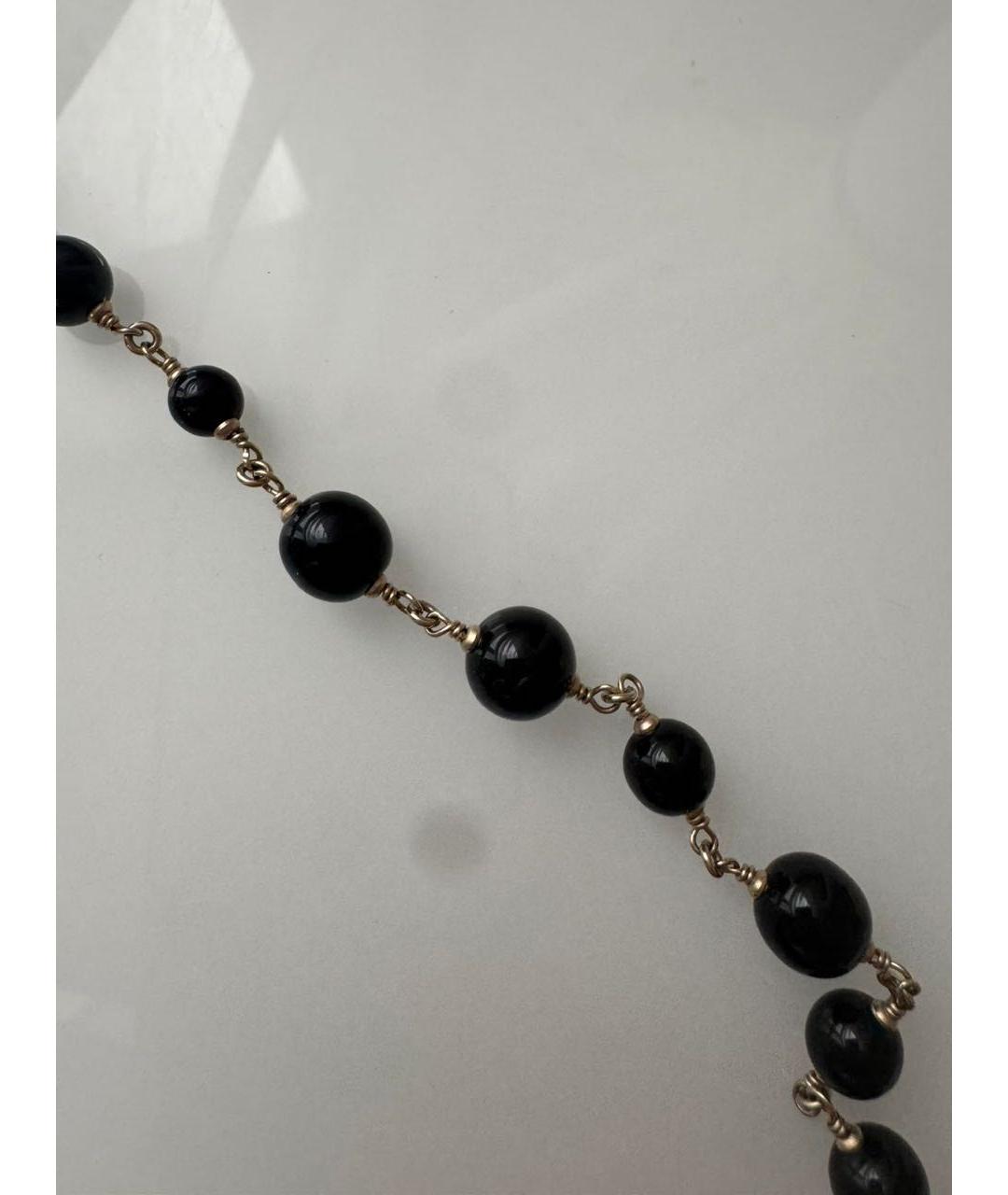 CHANEL Черное металлическое колье, фото 7