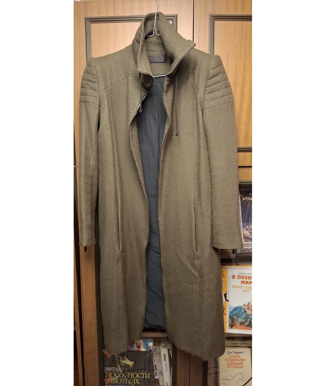 HAIDER ACKERMANN Зеленые шерстяное пальто, фото 9