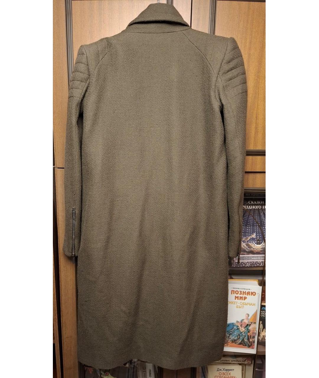 HAIDER ACKERMANN Зеленые шерстяное пальто, фото 2