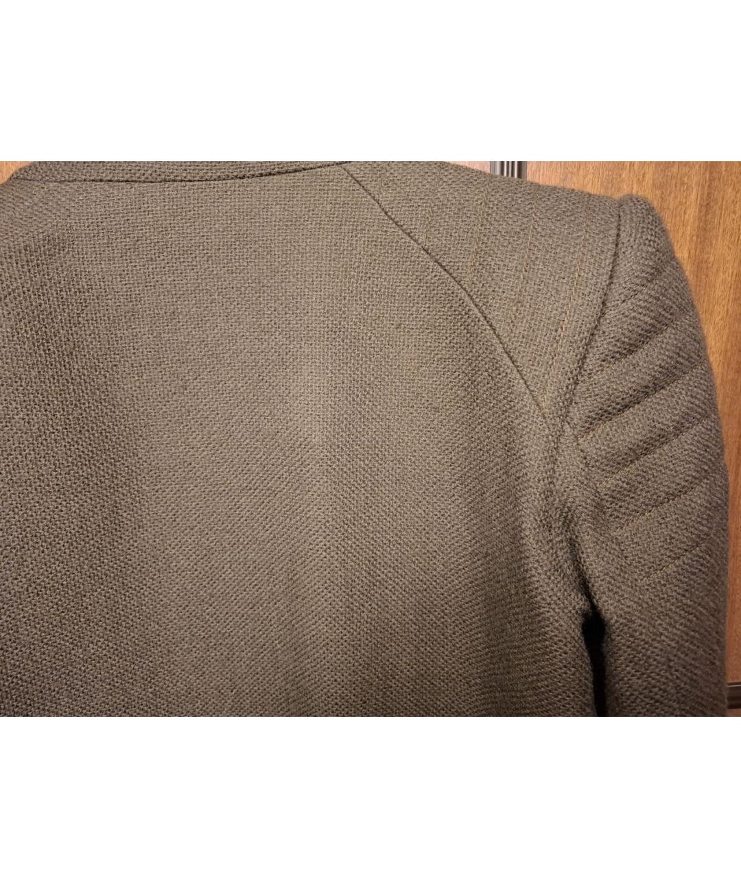 HAIDER ACKERMANN Зеленые шерстяное пальто, фото 4