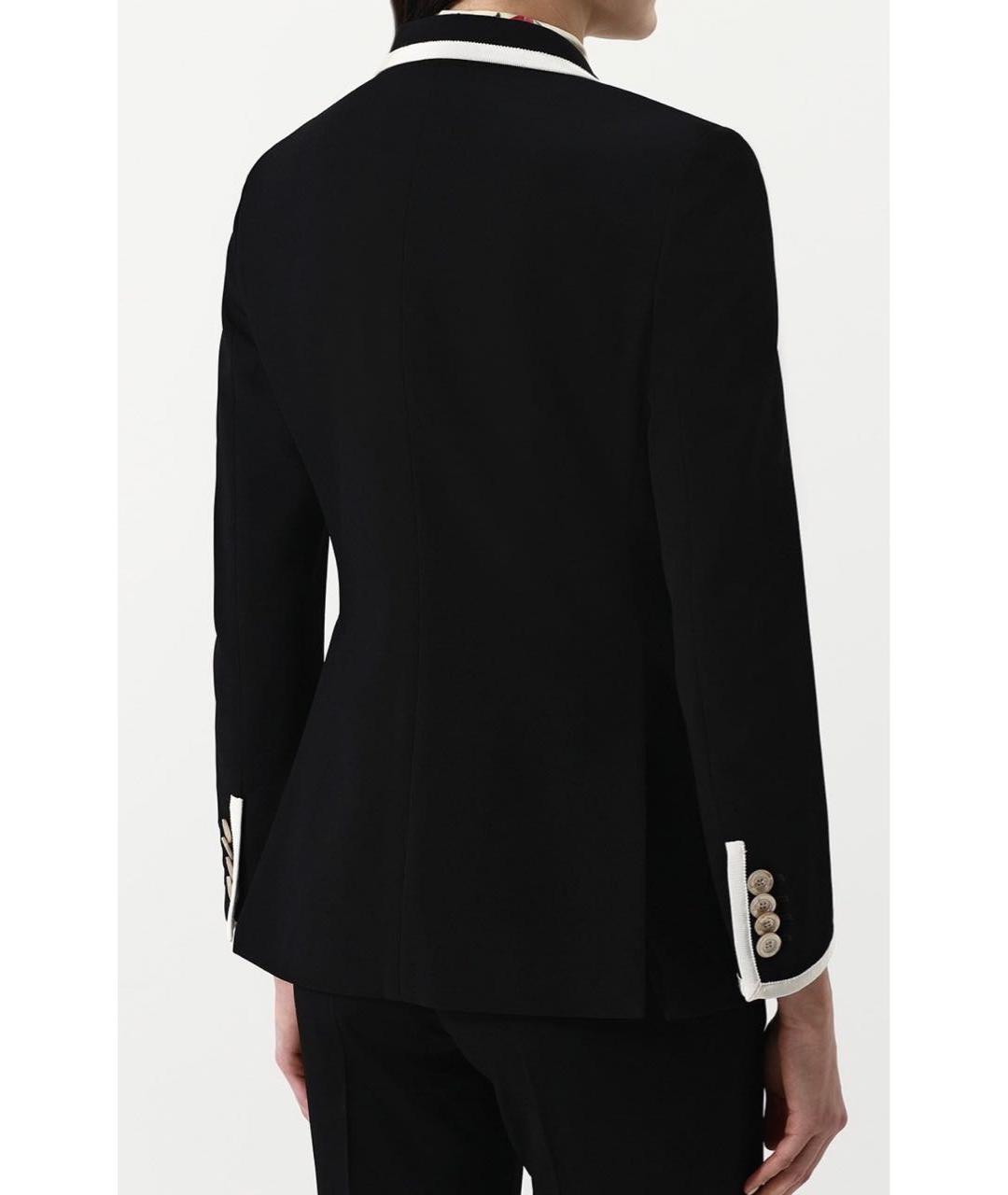 GUCCI Черный вискозный жакет/пиджак, фото 2